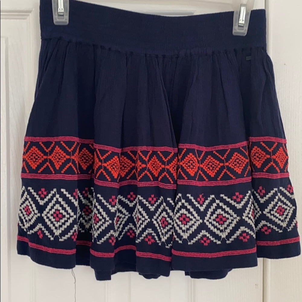 Beautiful mini skirt with embroidery work